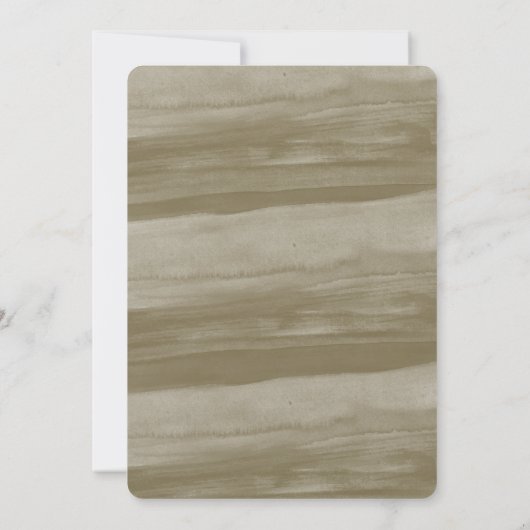 金ゴールドと赤い水の色は私が行結婚う 招待状 (裏面)