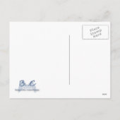 金ゴールドと赤のクリスマス シーズンポストカード (裏面)