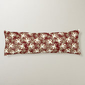 金ゴールドと赤の繰り返しモチーフ |タコ模様 ボディピロー (裏面)