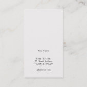 金ゴールドと赤モチーフ木目が黒く見えるクール 名刺 (裏面)