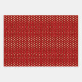 金ゴールドと赤ラッピング紙フラットシートセット3 ラッピングペーパーシート (正面2)