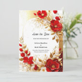 金ゴールドと赤結婚の セーブザデート (スタンド正面)