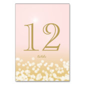 金ゴールドと赤面のキラライト テーブルナンバー (裏面)