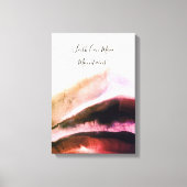 金ゴールドと赤面ピンクグランギー山脈 キャンバスプリント (正面)