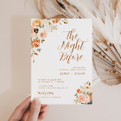 金ゴールドと赤面フローラリハーサルの夕食の招待 招待状