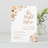 金ゴールドと赤面フローラリハーサルの夕食の招待 招待状 (スタンド正面)