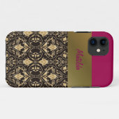 金ゴールドと赤 Case-Mate iPhoneケース (裏面(横))