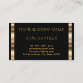 金ゴールドと金ゴールドメタルのLipで作り上げる紙吹雪 名刺 (裏面)