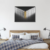 金ゴールドと銀のドミノ キャンバスプリント (インサイチュ (寝室))