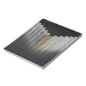 金ゴールドと銀のドミノ ノートパッド (回転)