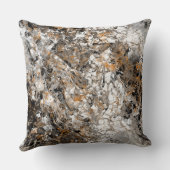 金ゴールドと銀の混乱状態 クッション (裏面)