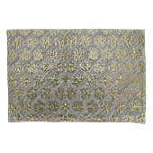 金ゴールドと銀の豪華なデザインコレクションセット 枕カバー (正面左)