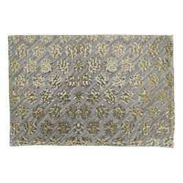 金ゴールドと銀の豪華なデザインコレクションセット 枕カバー