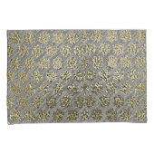 金ゴールドと銀の豪華なデザインコレクションセット 枕カバー (正面右)