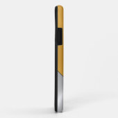 金ゴールドと銀ステンレス光沢のある金属の渦巻き Case-Mate iPhoneケース (裏面/右)