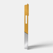 金ゴールドと銀ステンレス光沢のある金属ルックケースマ Case-Mate iPhoneケース (裏面 / 右)