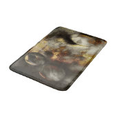 金ゴールドと銀星ダスト効果 バスマット (アングル)