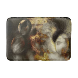 金ゴールドと銀星ダスト効果 バスマット