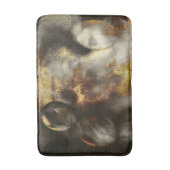 金ゴールドと銀星ダスト効果 バスマット (正面縦)