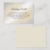 金ゴールドと銀色結婚の願い井戸 エンクロージャーカード (正面/裏面)