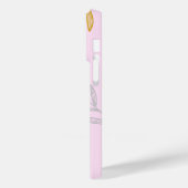 金ゴールドと銀離れ製パーソナライズされた電話ケース Case-Mate iPhoneケース (裏面 / 左)