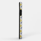 金ゴールドと銀(ダイアモンド市松模様に) Case-Mate iPhoneケース (裏面/右)