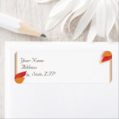 金ゴールドと錆秋リーフ ラベル (インサイチュ)