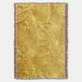 金ゴールドと黄色めっきした大理石パターン スローブランケット (正面縦)