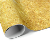 金ゴールドと黄色めっきした大理石パターン ラッピングペーパー (ロールコーナー)