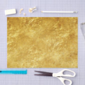 金ゴールドと黄色めっきした大理石パターン 薄葉紙 (クラフト)