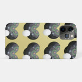 金ゴールドと黒い芝生のボウルのパターン Case-Mate iPhoneケース (裏面(横))