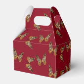 金ゴールドと黒い蝶のマルーン フェイバーボックス (裏面サイド)