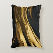 金ゴールドと黒お洒落アクセント枕 アクセントクッション (正面(垂直))