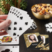 金ゴールドと黒きらきら光る色 トランプ (インサイチュ)