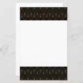 金ゴールドと黒のアールデコパターン (正面/裏面)