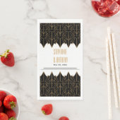 金ゴールドと黒のアールデコパタ結婚ーン (インサイチュ)