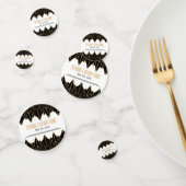 金ゴールドと黒のアールデコパタ結婚ーン コンフェッティ (グループ)