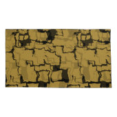 金ゴールドと黒の抽象芸術 枕カバー (裏面-左)