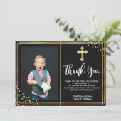 金ゴールドと黒の洗礼サンキューカード サンキューカード (スタンド正面)