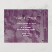 金ゴールドと黒の花嫁の提案 ポストカード (裏面)