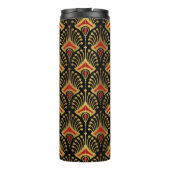 金ゴールドと黒の赤アールデコパターン タンブラー (裏面)