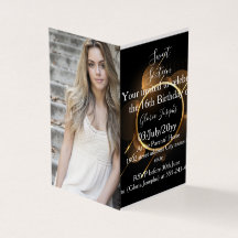 金ゴールドと黒のSweet sixteen写真