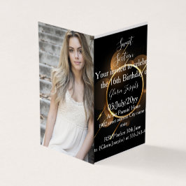 金ゴールドと黒のSweet sixteen写真