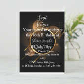 金ゴールドと黒のSweet sixteen写真 セーブザデート (スタンド正面)