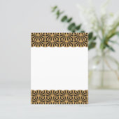 金ゴールドと黒アールデコ扇花モチーフ (スタンド正面)