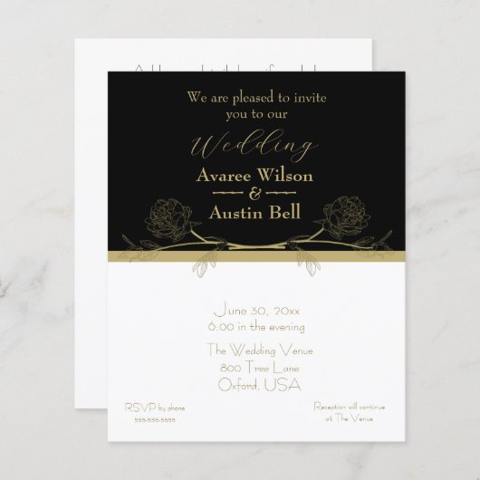 金ゴールドと黒エレガント金ゴールド分周器 (正面/裏面)