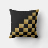 金ゴールドと黒チェス枕2021 クッション (裏面)
