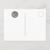 金ゴールドと黒中国の年虎はがき ポストカード (裏面)