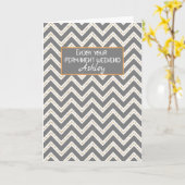 金ゴールドと黒人退職祝いカード カード (黄色い花)