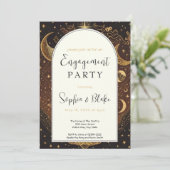 金ゴールドと黒天月婚約パーティ 招待状 (スタンド正面)